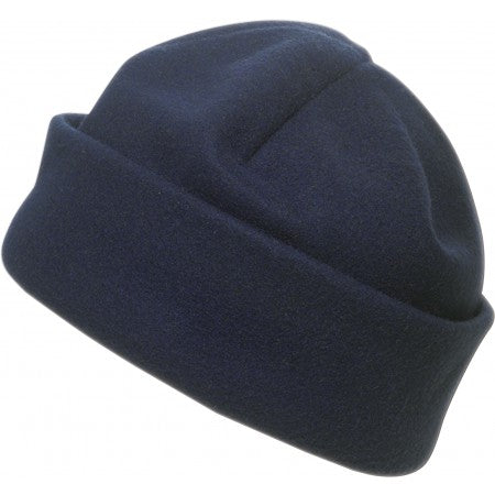 Polyester fleece beanie., blue