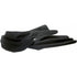 Polyester fleece scarf, black