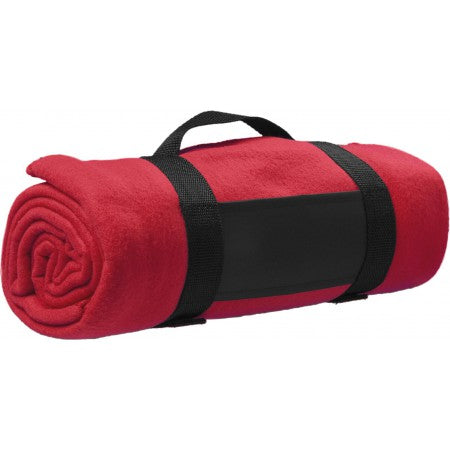 Fleece blanket, red