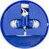Pair of earphones (cable is approx. 124 cms), cobalt blue
