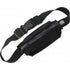 Neoprene, zippered, waist bag, black