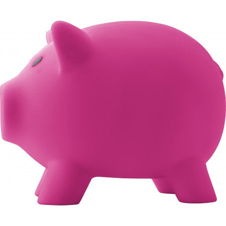 Plastic piggy bank, pink
