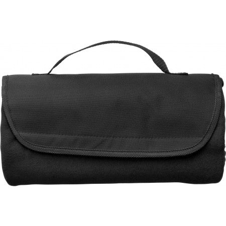 Fleece travel blanket, black