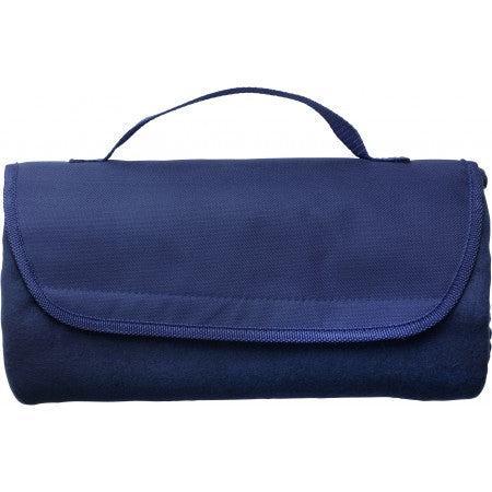 Fleece travel blanket, blue