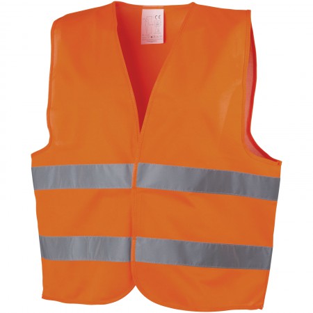 Professional safety vest, orange, 65 x 65 cm