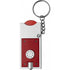 Key holder with coin (?0.50), red
