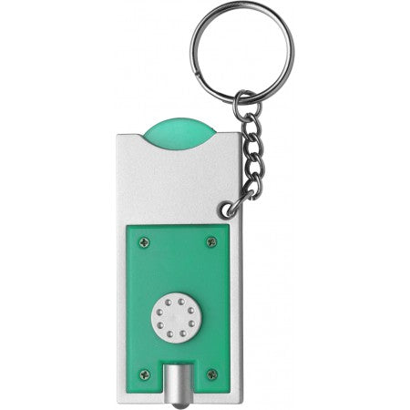 Key holder with coin (?0.50), light green