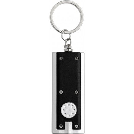 Key holder with a light, black