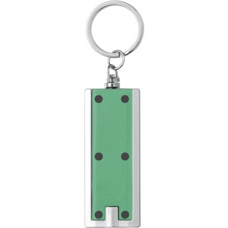 Key holder with a light, green