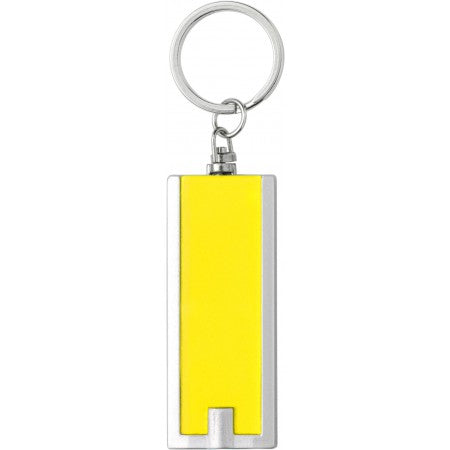 Key holder with a light, yellow
