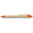 Ballpen with cardboard barrel, orange