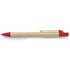Ballpen with cardboard barrel, red