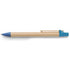 Ballpen with cardboard barrel, light blue