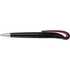 Black ballpen with swan neck., red