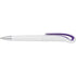 White ball pen with swan neck., purple