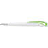 White ball pen with swan neck., light green