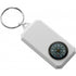 Plastic key holder, compass, white