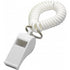 Whistle with wrist cord, white