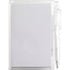 Notebook with pen, white