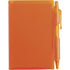 Notebook with pen, orange