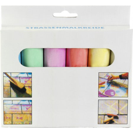 Chalk in six different colours., custom/multicolor