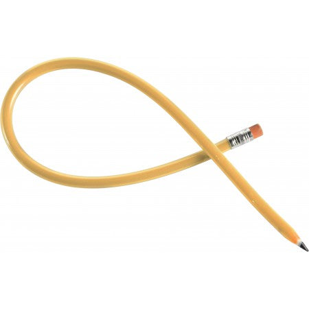 Pencil with eraser, orange