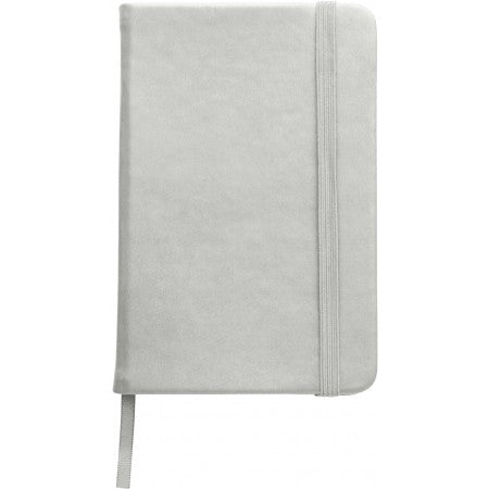 Soft feel notebook (approx. A6), silver