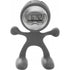 Sport-man clock with alarm, light grey