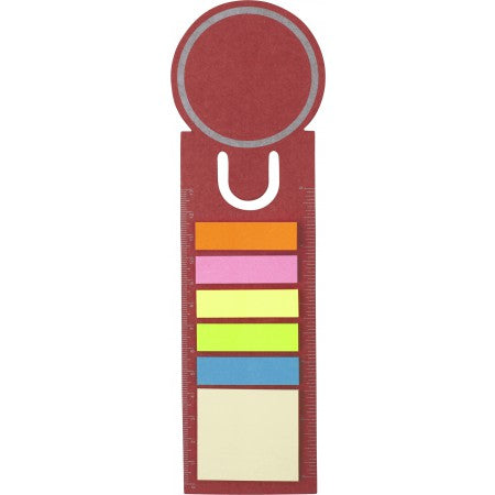 Bookmark and sticky notes., red