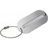 Aluminium luggage tag, silver