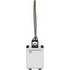 Plastic luggage tag, white