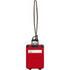 Plastic luggage tag, red