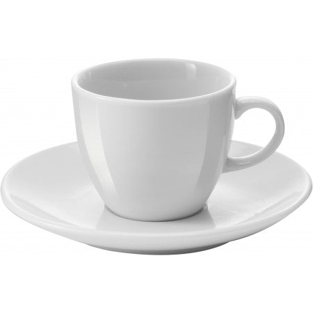 Porcelain cup and saucer (80ml), white