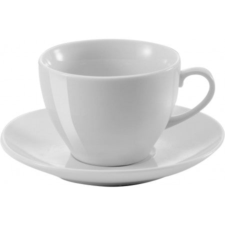Porcelain cup and saucer (230ml), white