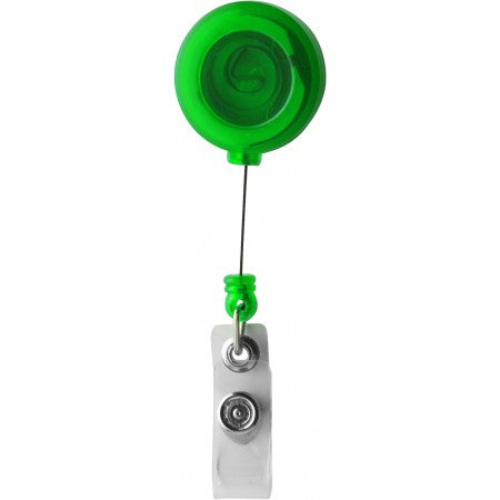 Ski pass holder with 80cm cord, light green