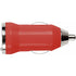 Plastic car power adapter, red