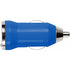 Plastic car power adapter, cobalt blue