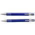 Set of ballpen and pencil, cobalt blue