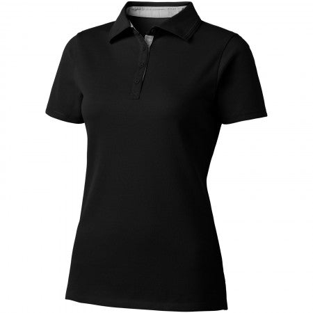 Hacker ladies Polo,BLACK,S