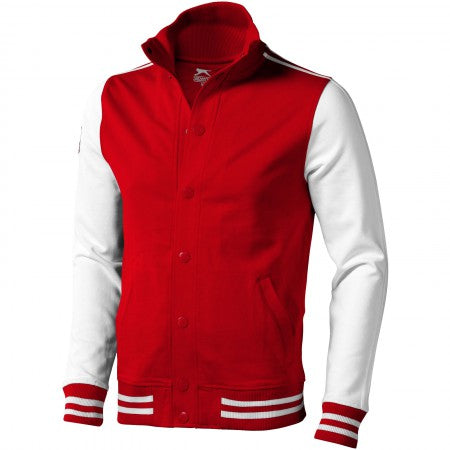 Varsity Jacket, RED/O White,XS