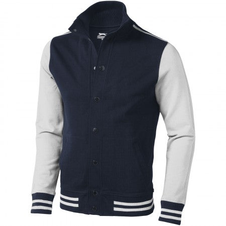 Varsity Jacket, Nvy/O White,XL