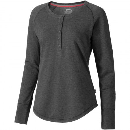 Touch long sleeve ladies shirt, grey, XL