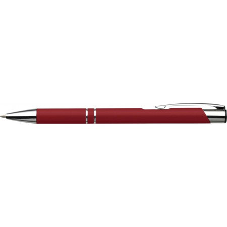 Push button ballpen, red