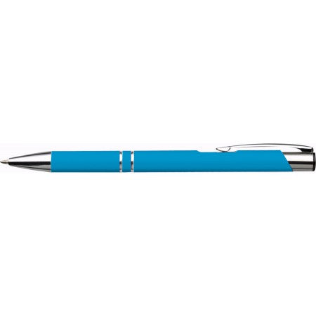 Push button ballpen, light blue