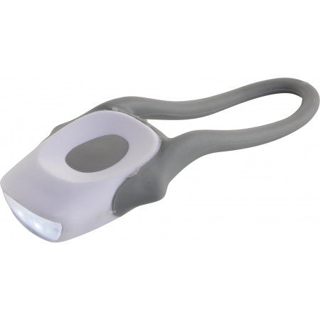 Plastic bicycle light with two LEDS, white