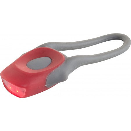 Plastic bicycle light with two LEDS, red