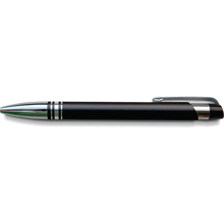 Aluminium ballpen, tin box, black