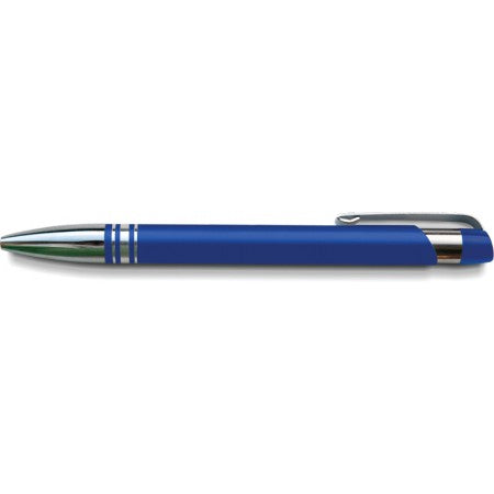 Aluminium ballpen, tin box, cobalt blue