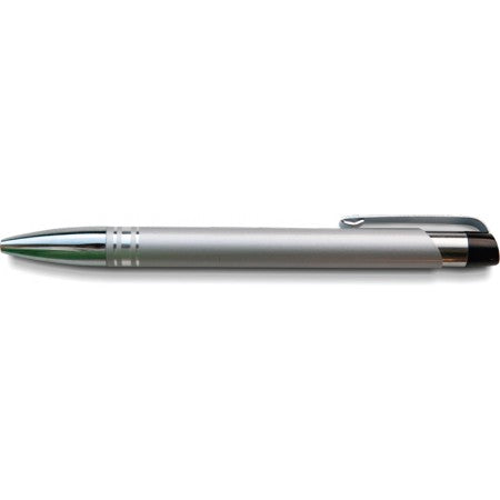 Aluminium ballpen, tin box, silver