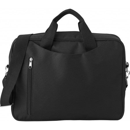 Polyester (600D) laptop bag, black
